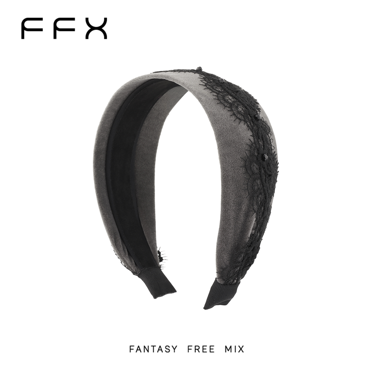 FFX ベルベット調ワイドカチューシャ