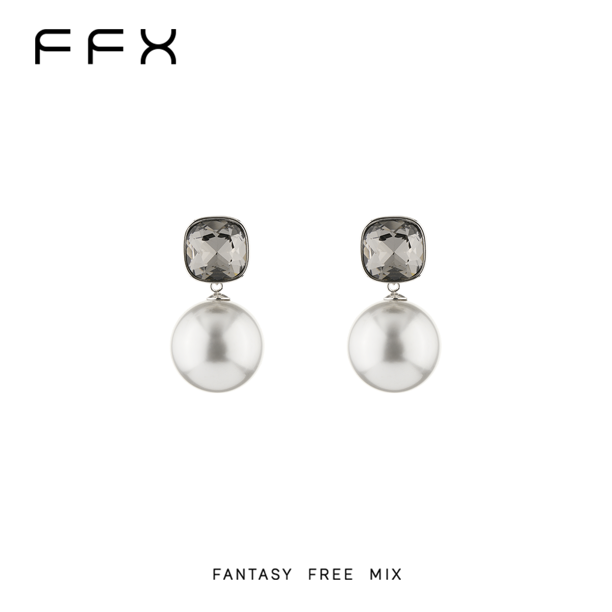 FFX スクエアビジュードロップピアス