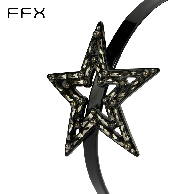 FFX アセテート星モチーフカチューシャ