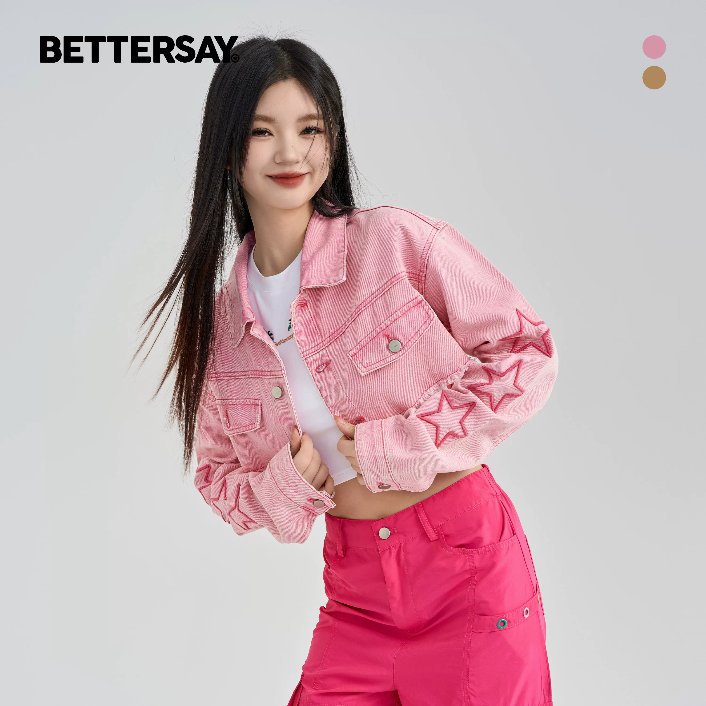 BETTERSAY ショート丈デニムジャケット