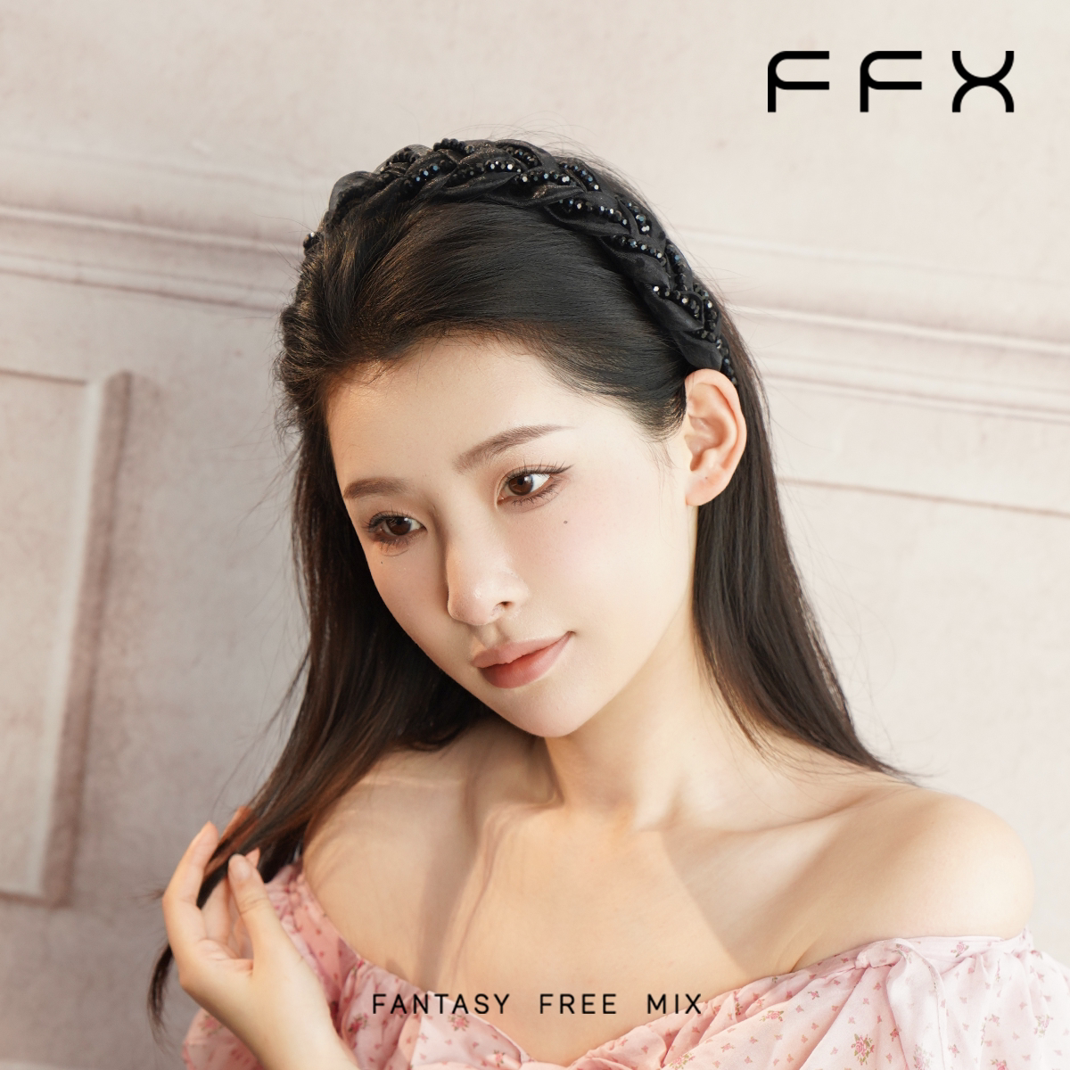 FFX 編み込みワイドカチューシャ