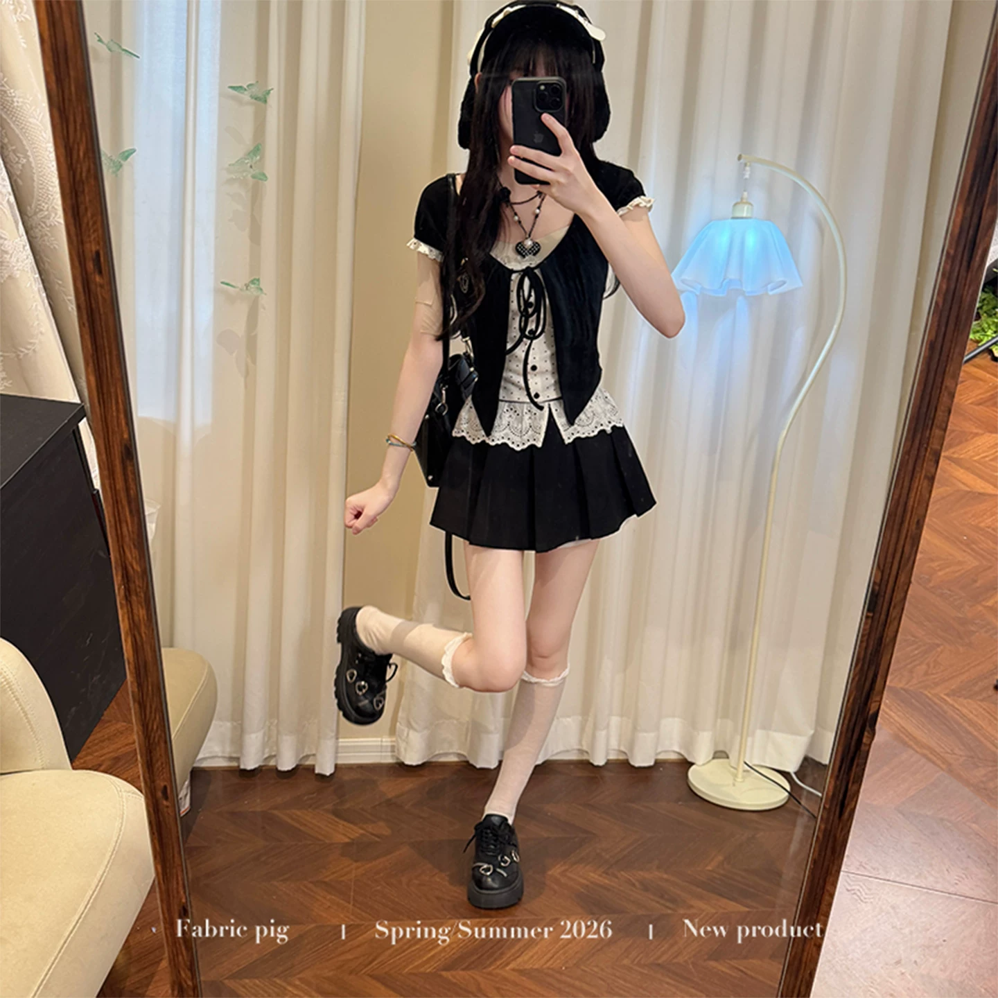 fabricpig ドット柄レイヤードコーデ（単品・セット）
