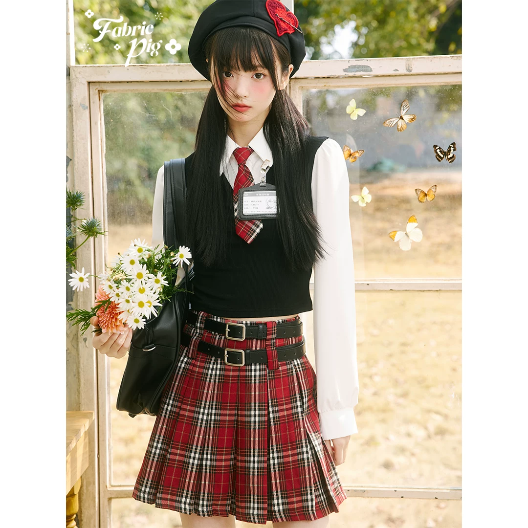 fabricpig チェック柄スカートスクールコーデ（単品・セット）