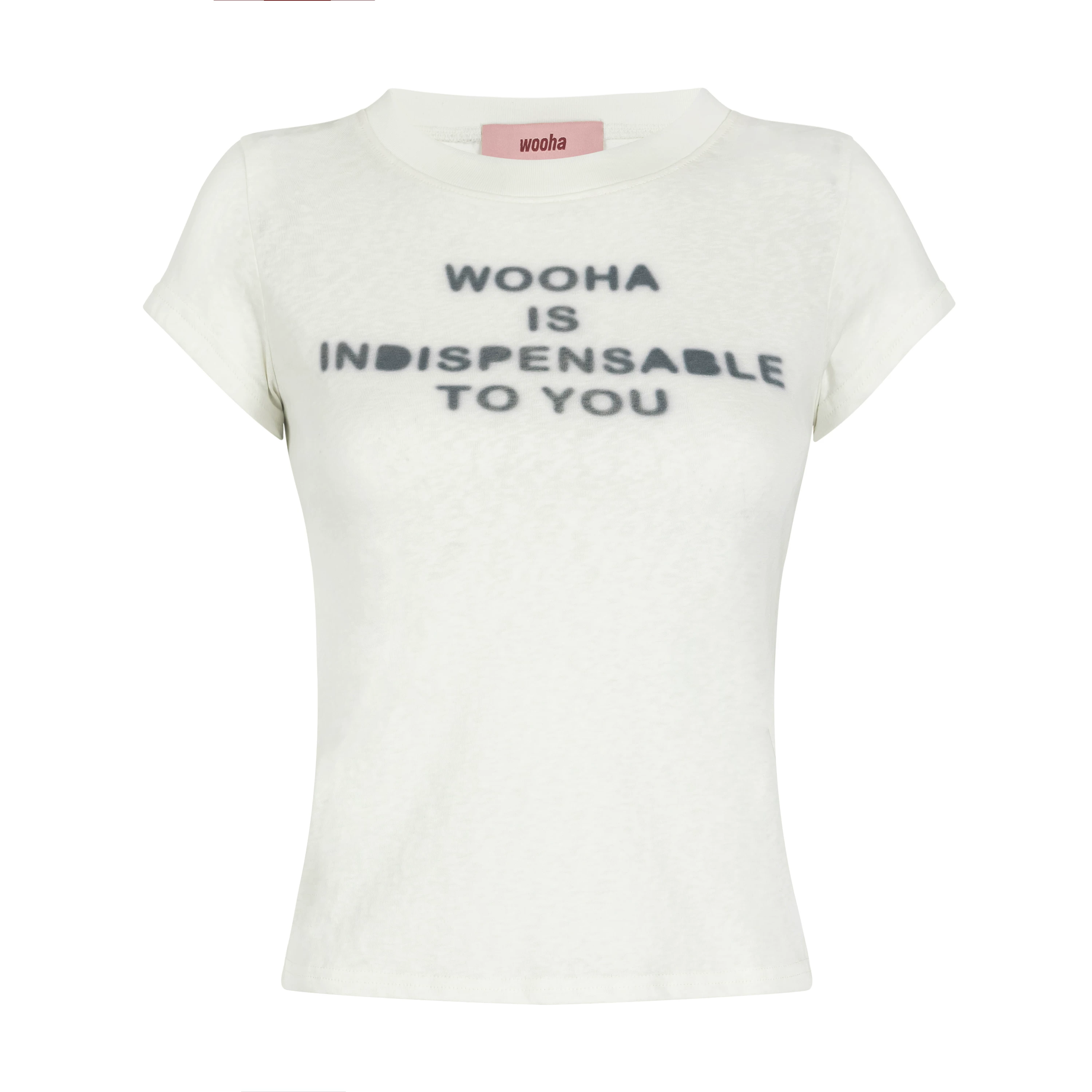 wooha プリントTシャツ