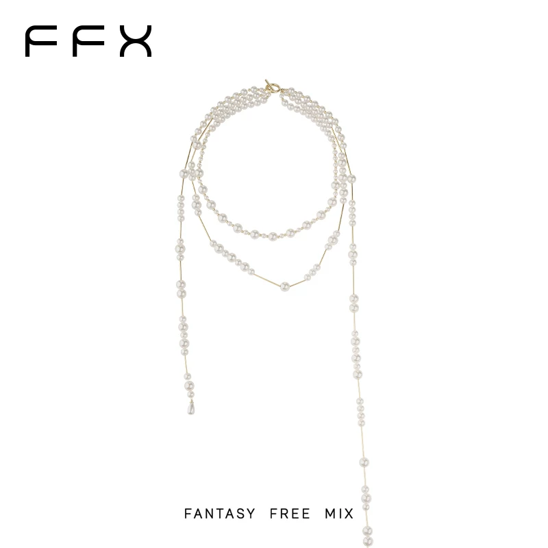 FFX フリンジダブルラインネックレス
