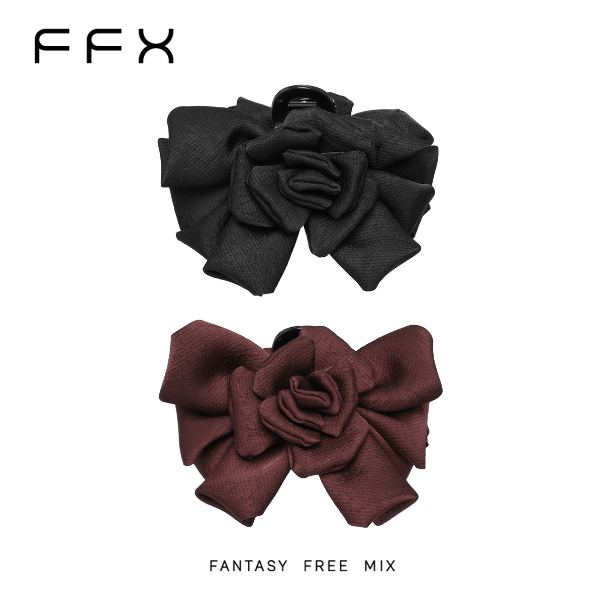 FFX フラワーモチーフバンスクリップ