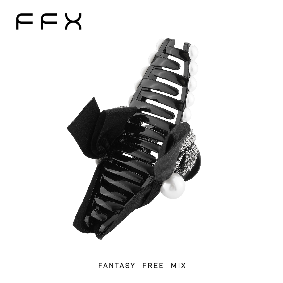 FFX フラワーモチーフバンスクリップ