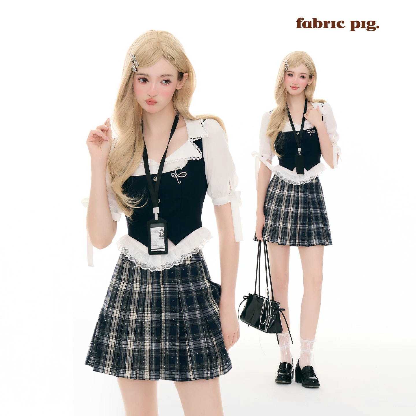 fabricpig レイヤードブラウススクールコーデ（単品・セット）