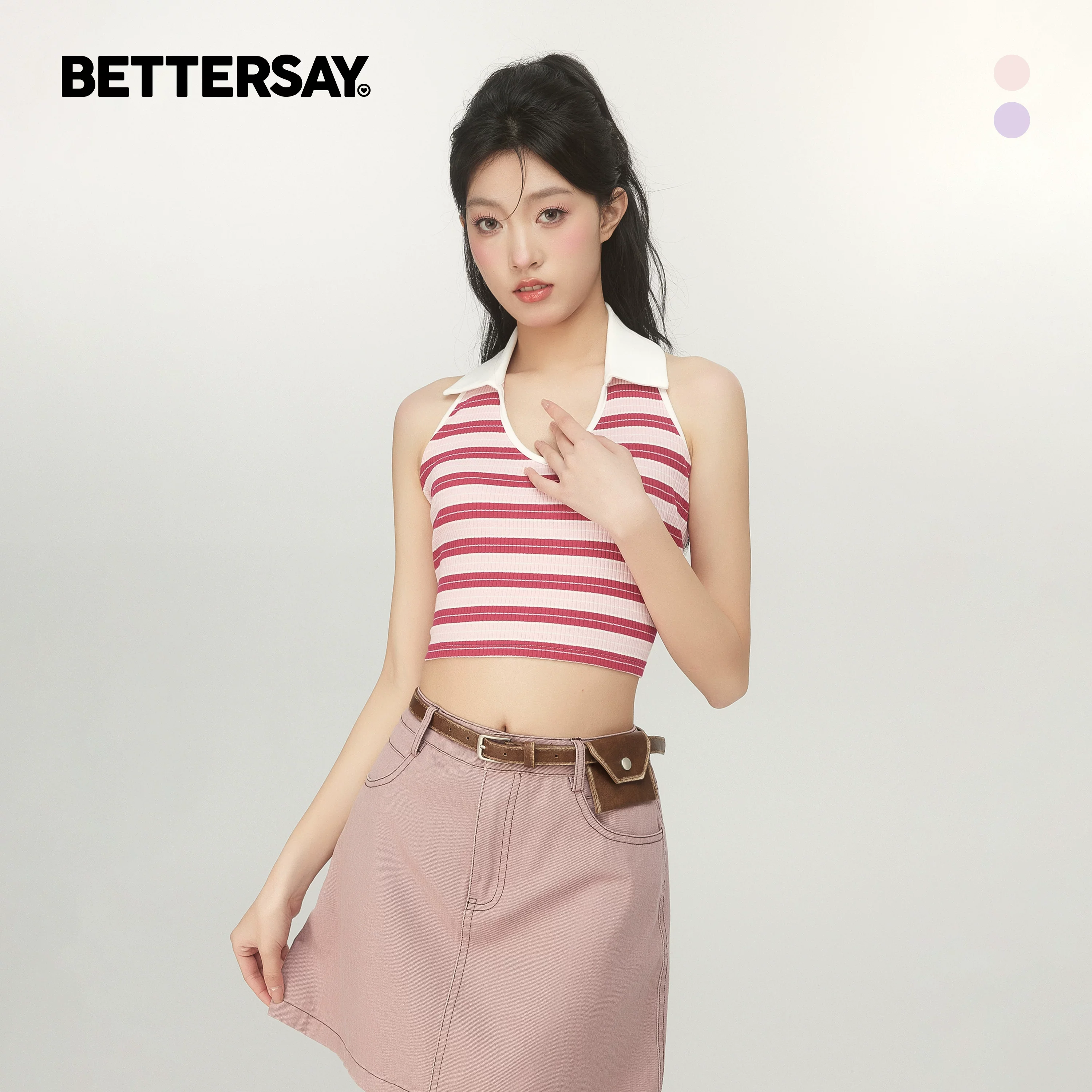 BETTERSAY ストライプ柄タンクトップ