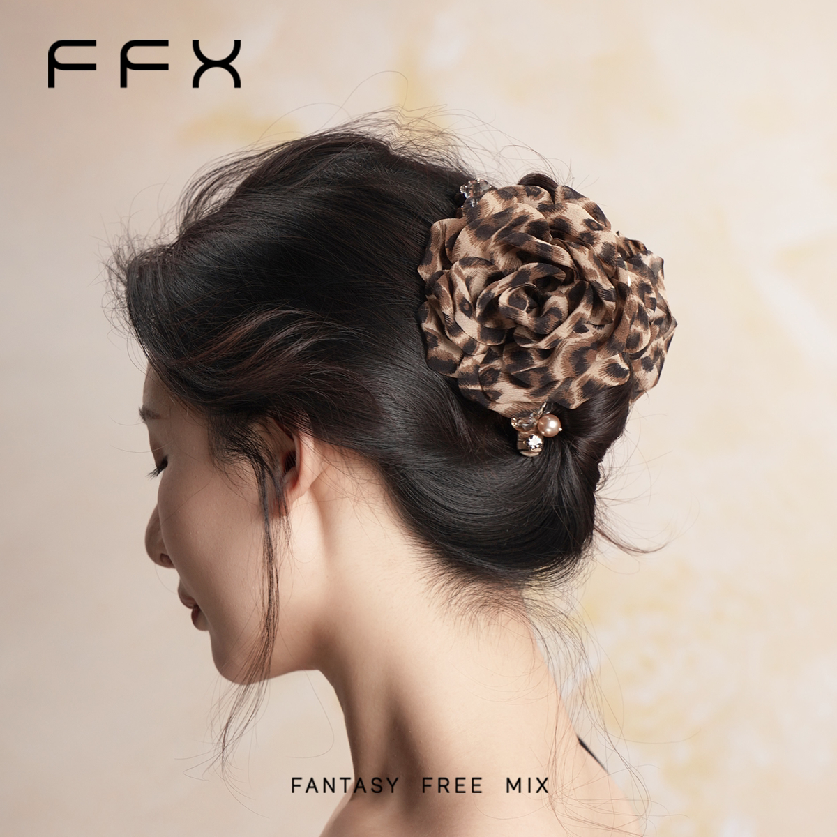 FFX フラワーモチーフミニバンスクリップ