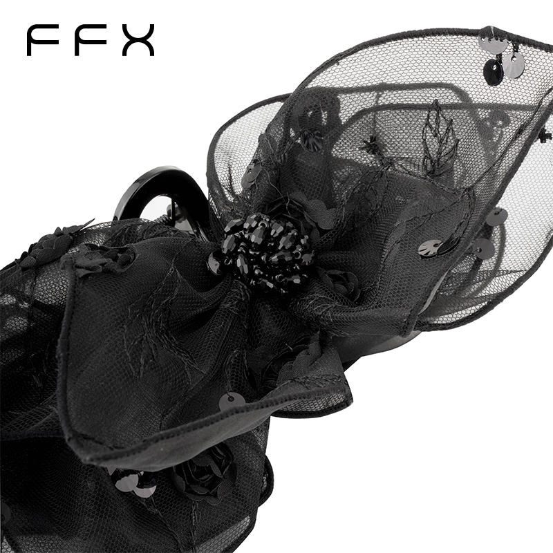 FFX チュールリボンヘアクリップ
