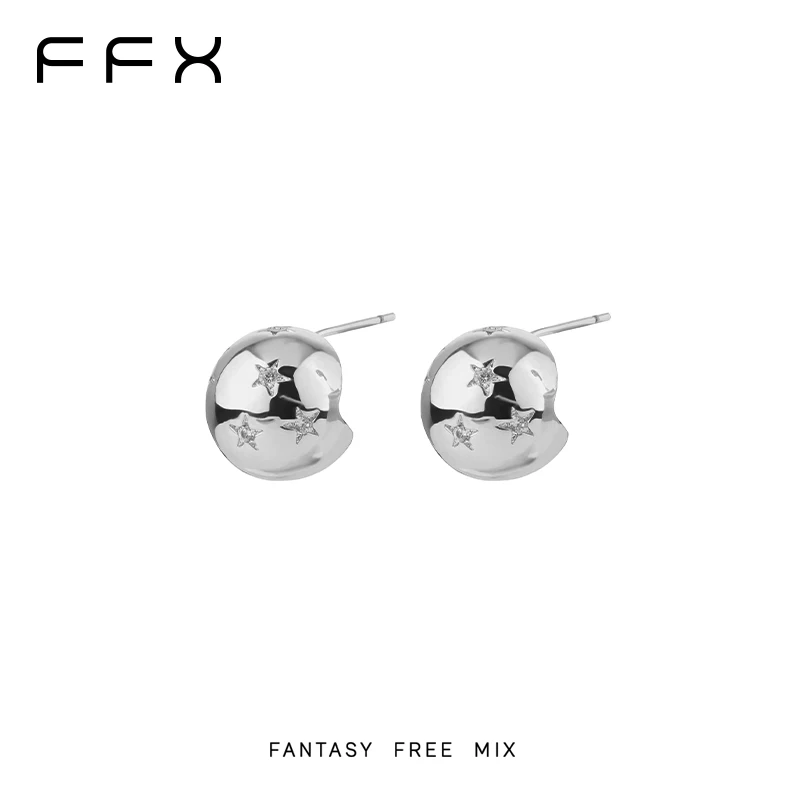 FFX メタル半球フォルムスタッドピアス