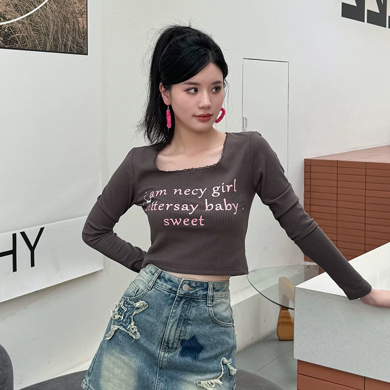 BETTERSAY レースUネックTシャツ