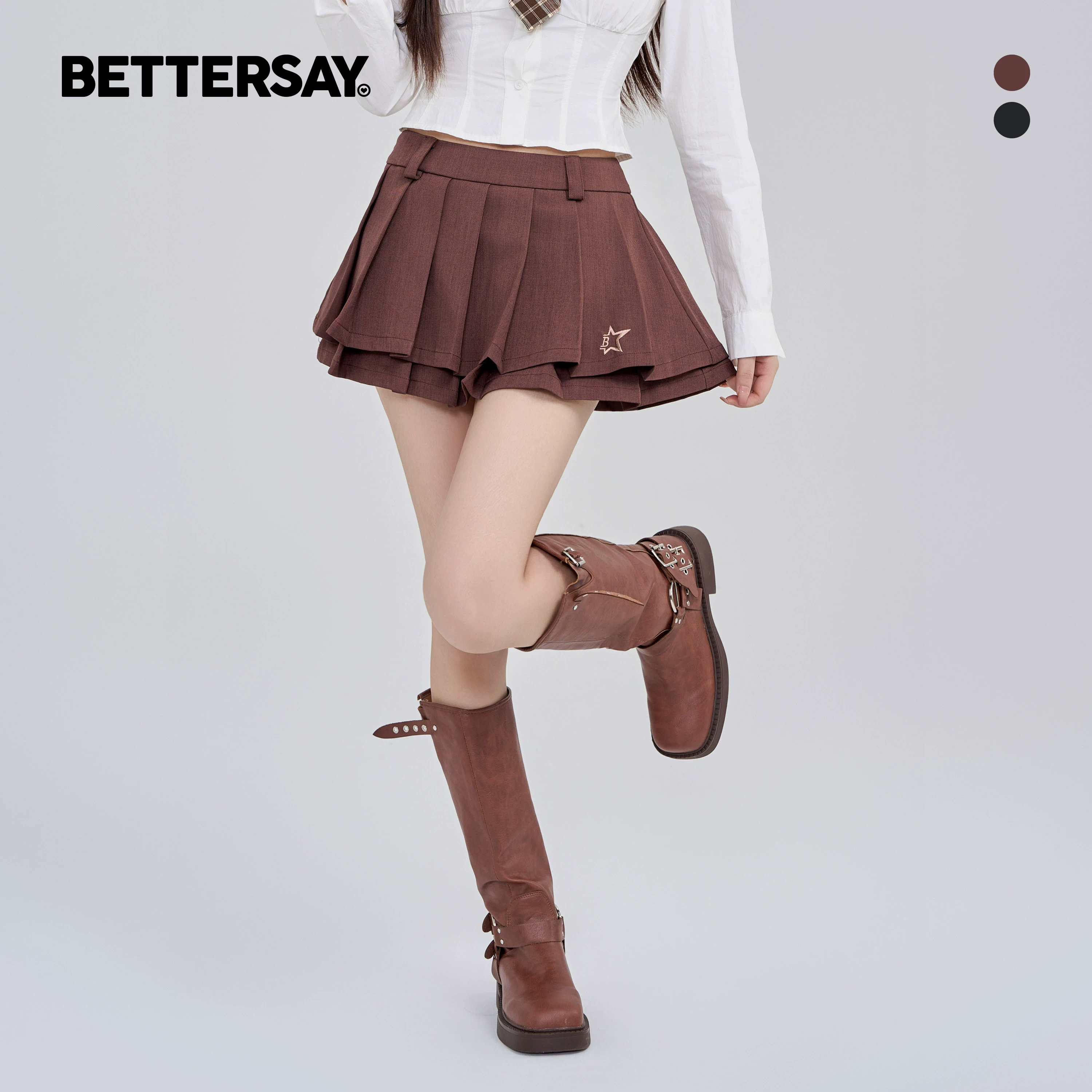 BETTERSAY スクールテイストプリーツスカート