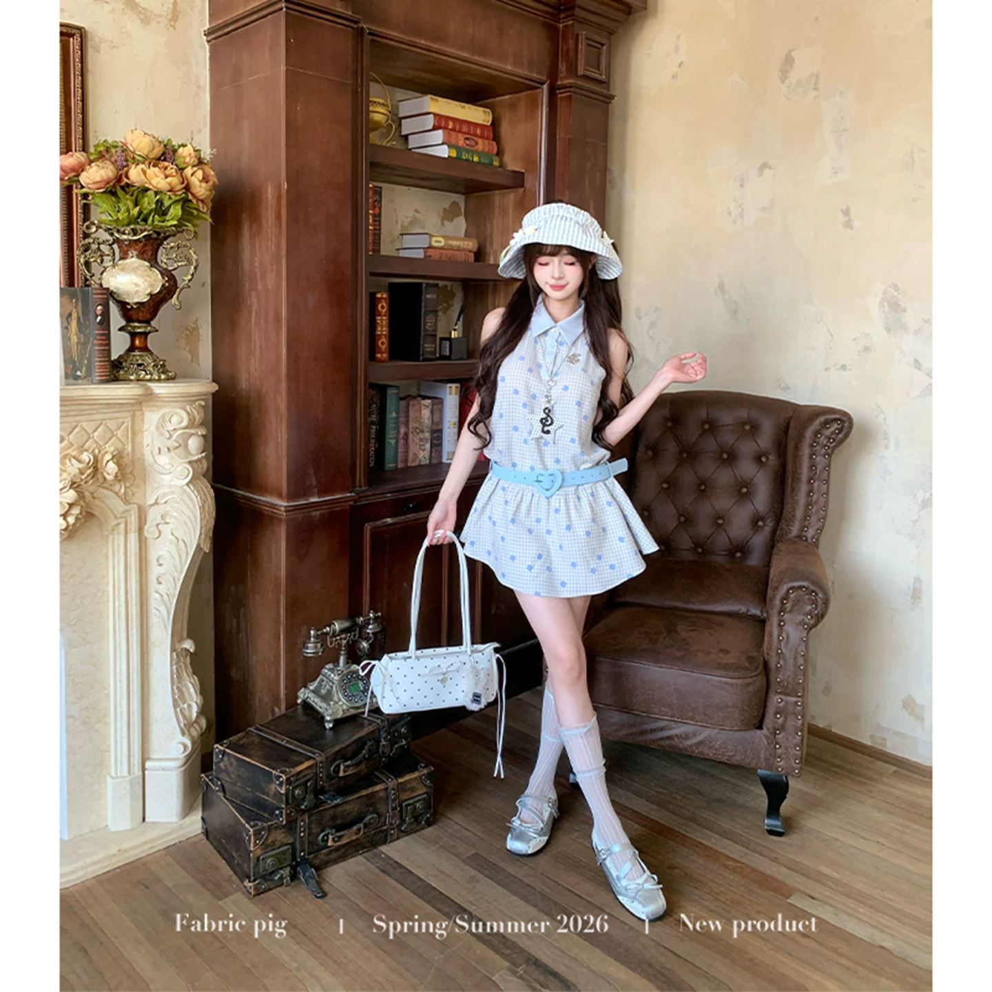 fabricpig チェック柄ミニスカート
