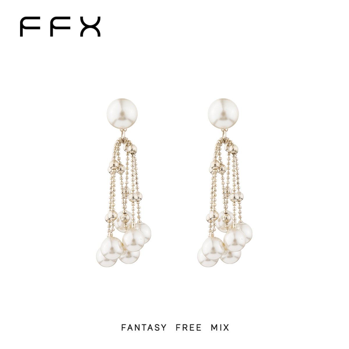 FFX パールモチーフフリンジピアス