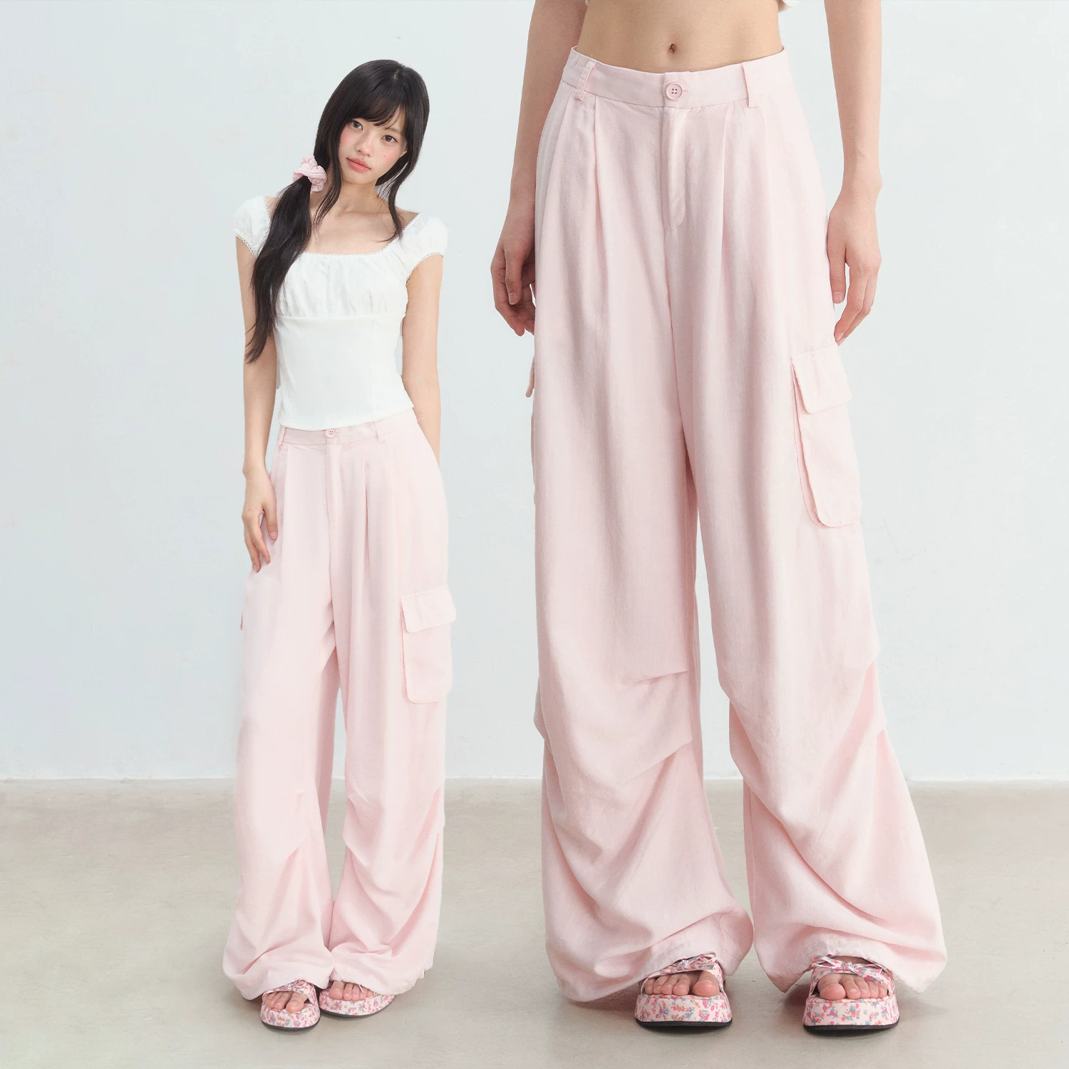 Weekendhub ハイウエストカーゴパンツ