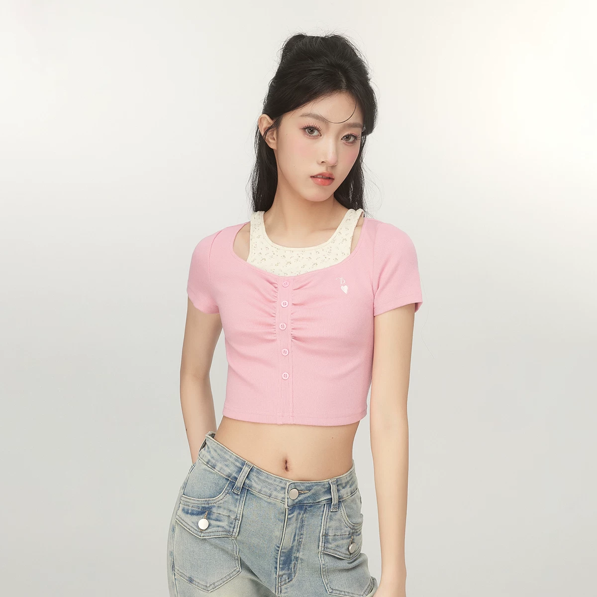 BETTERSAY レイヤードTシャツ