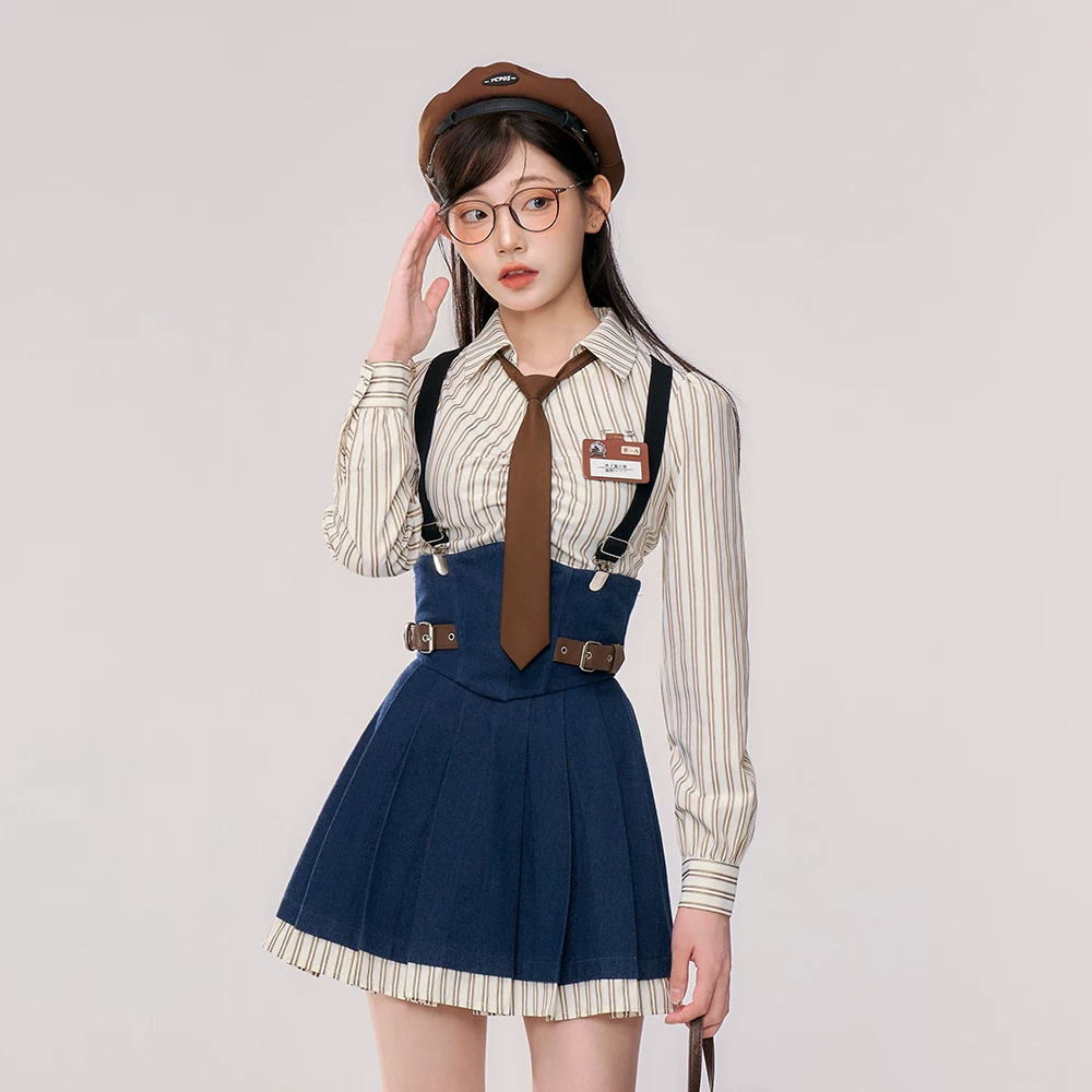 fabricpig ストライプシャツスクールコーデ（単品）
