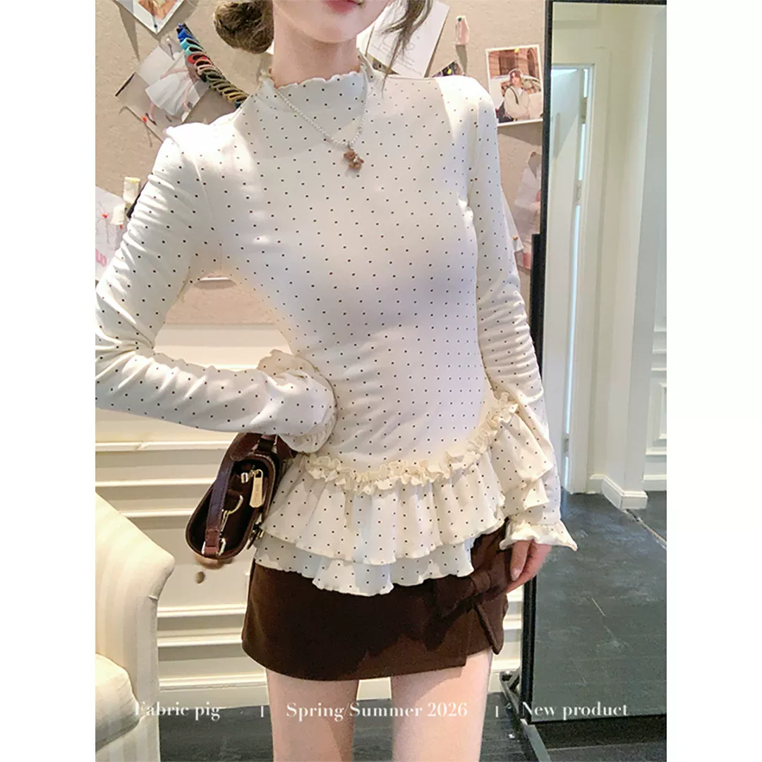 fabricpig ドット柄ニット