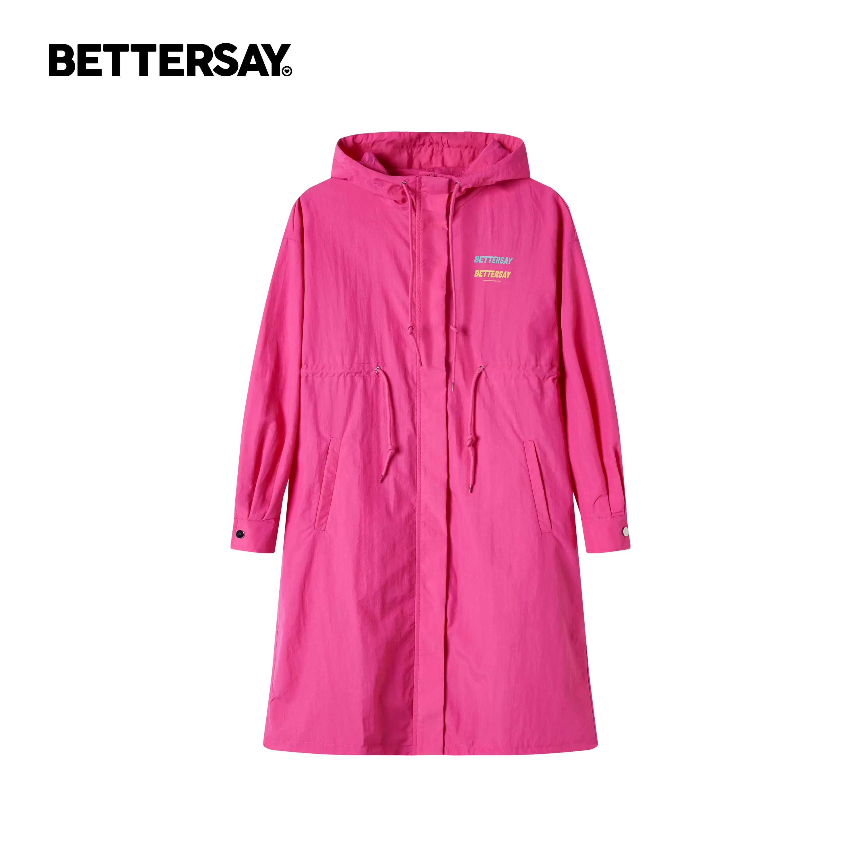 BETTERSAY フード付きトレンチコート