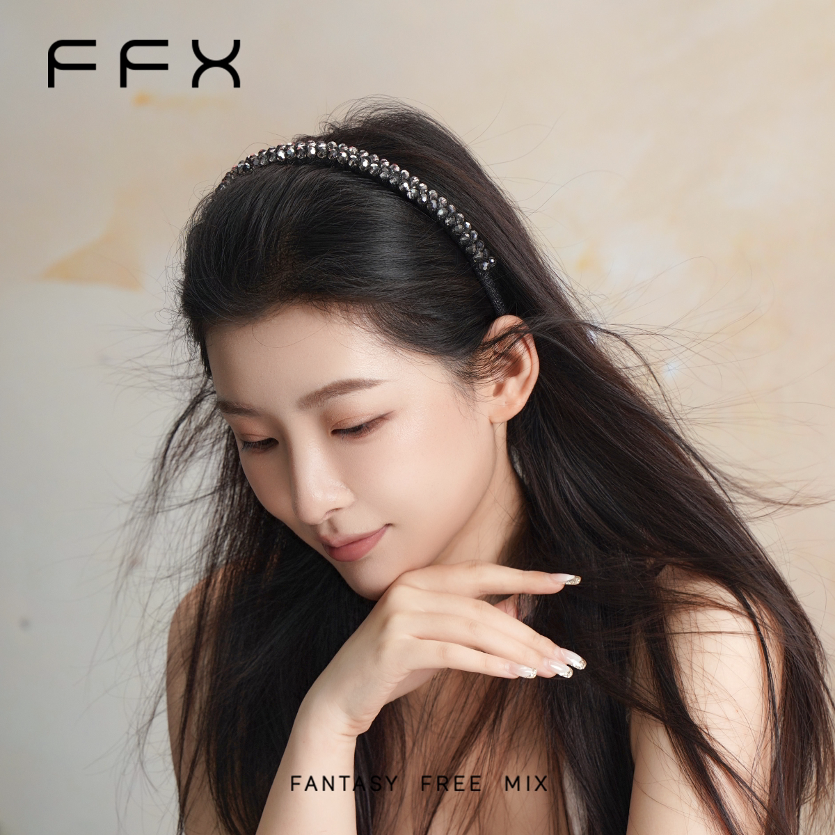 FFX ビジューボリュームカチューシャ