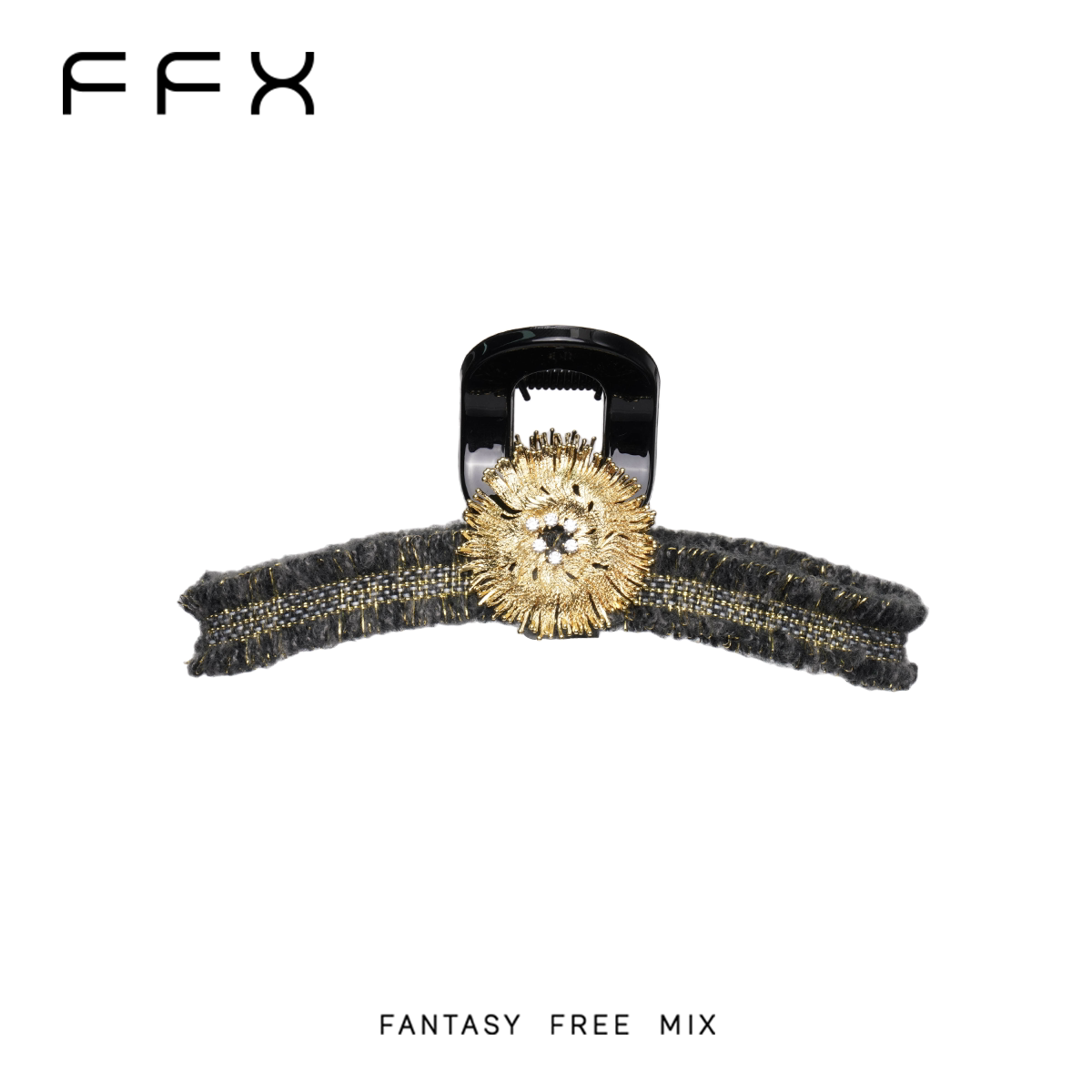FFX メタルフラワーバンスクリップ