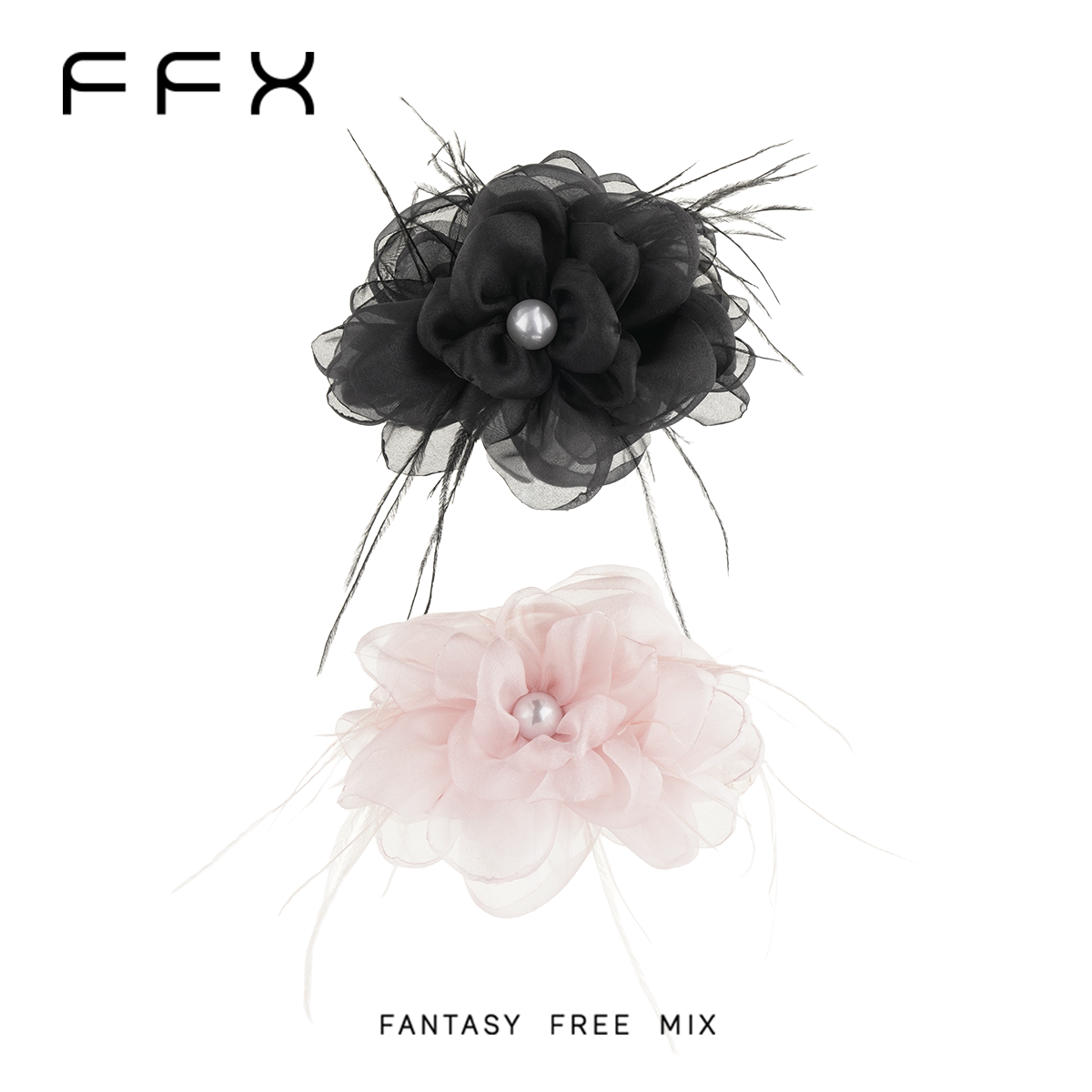 FFX フラワーモチーフバンスクリップ