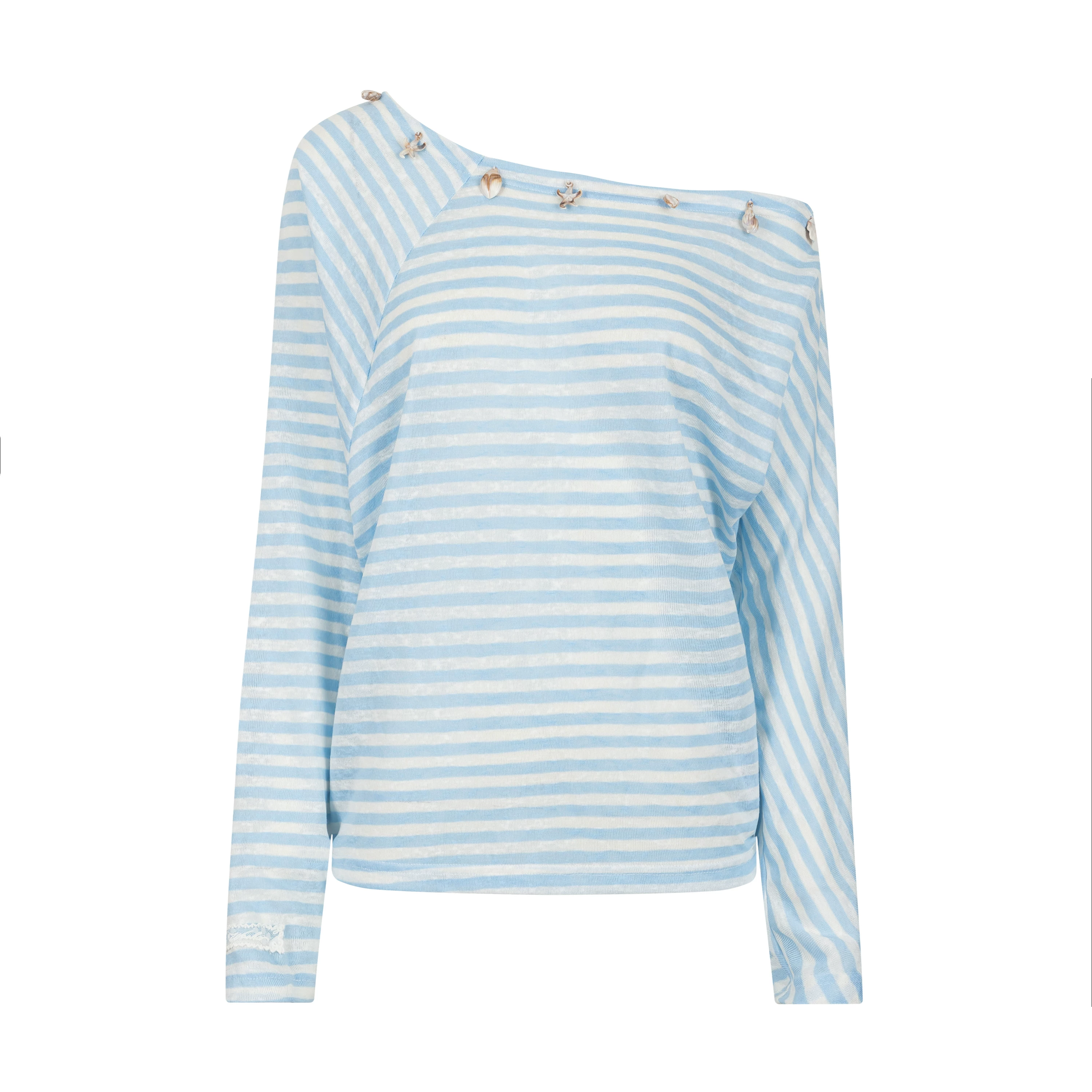wooha ストライプ柄Tシャツ