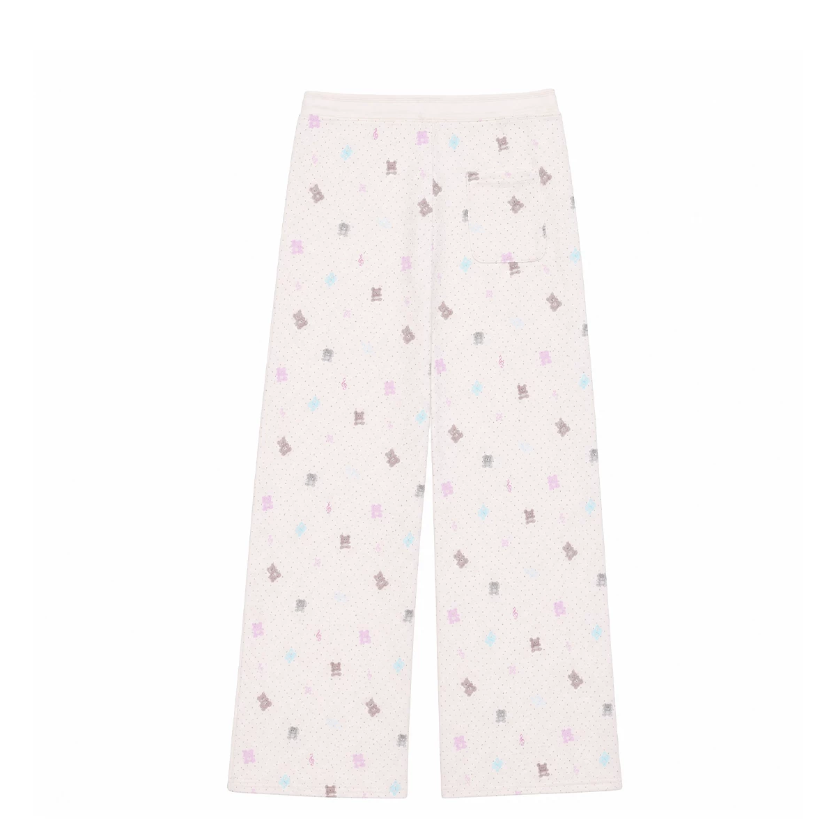 ablueberry ドット柄ストレートパンツ
