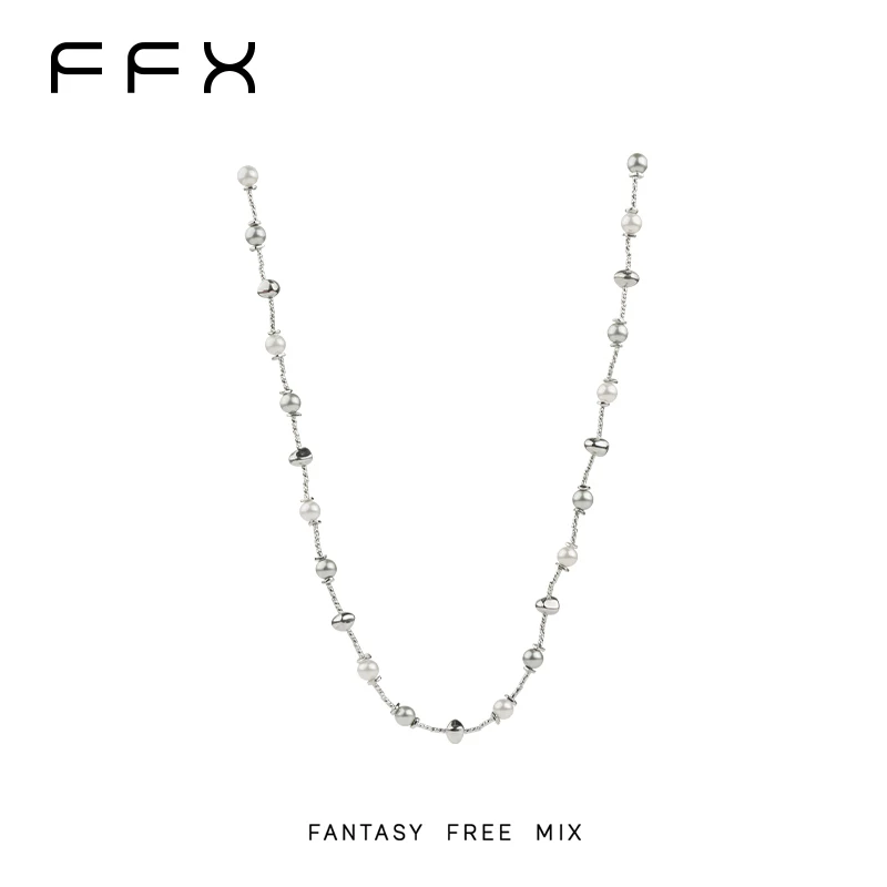 FFX パールモチーフロングネックレス