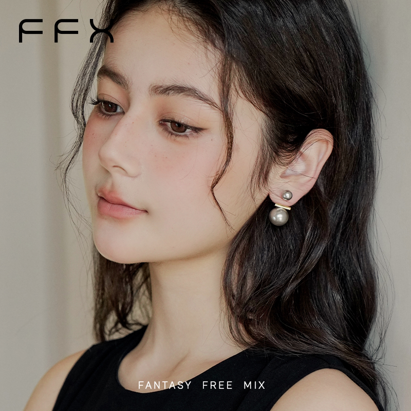 FFX パールモチーフスタッドピアス