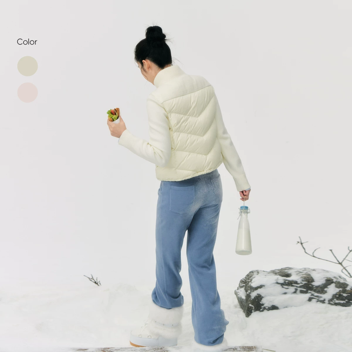 ablueberry ジップダウンジャケット