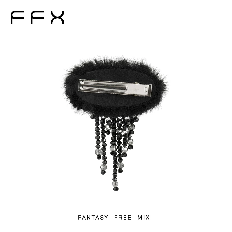 FFX 起毛フリンジヘアクリップ