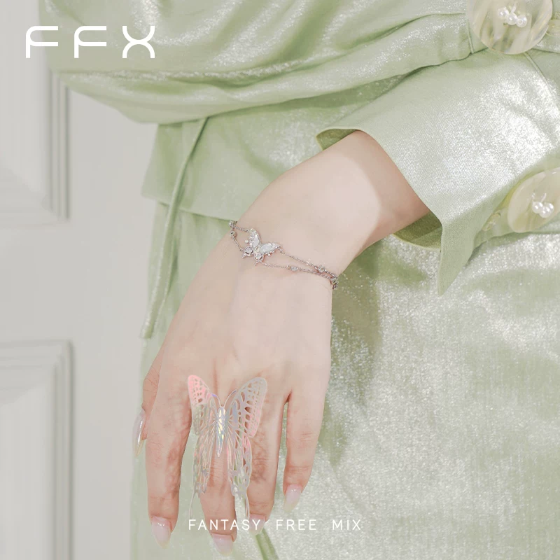 FFX ビジューダブルラインブレスレット