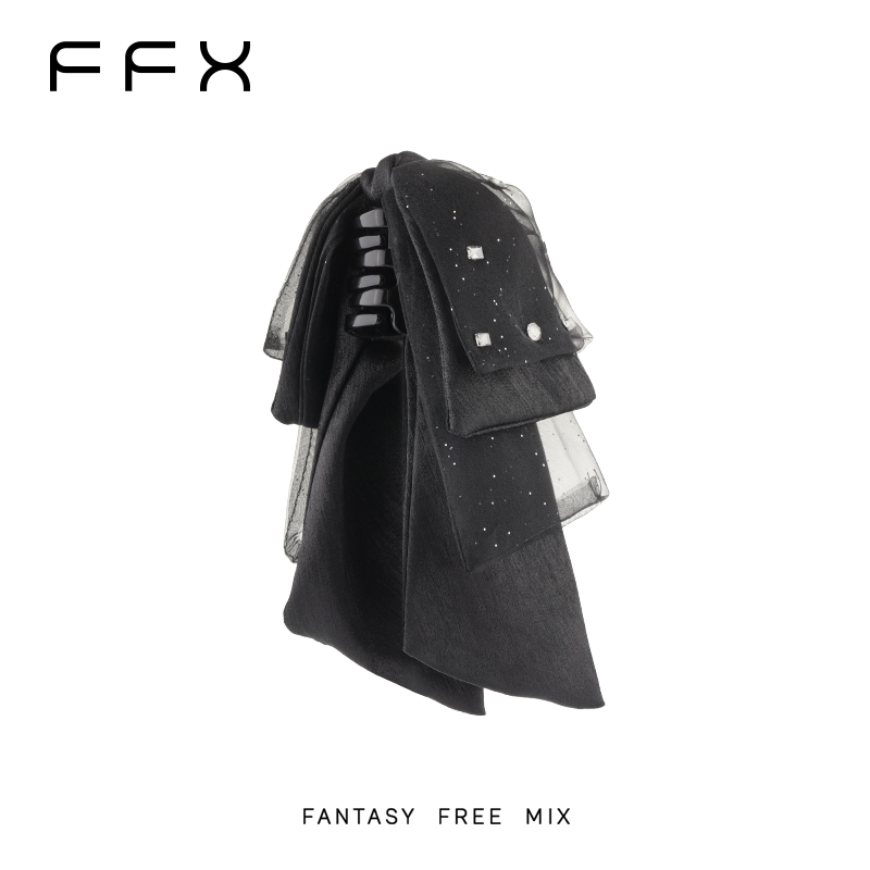 FFX ビッグリボンリボン付きバンスクリップ