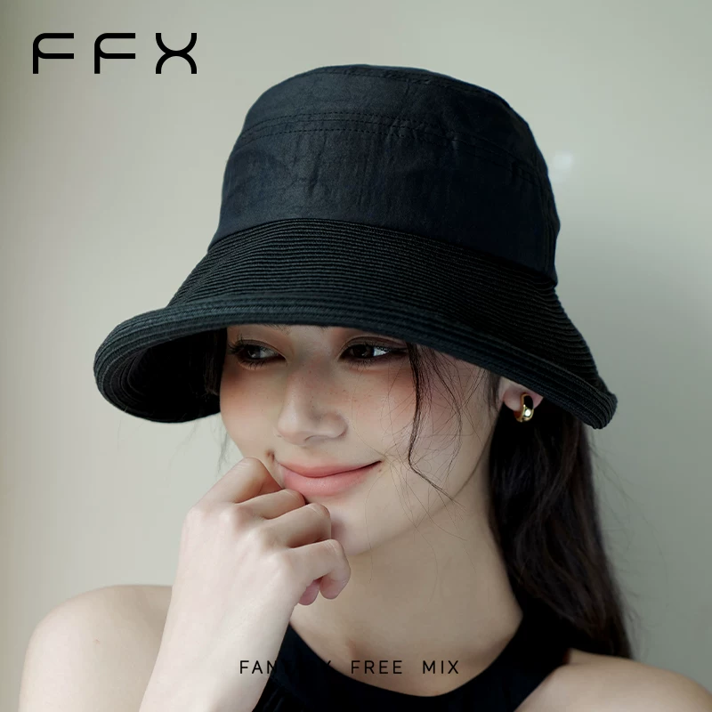 FFX 亀甲柄ショートブリムバケットハット