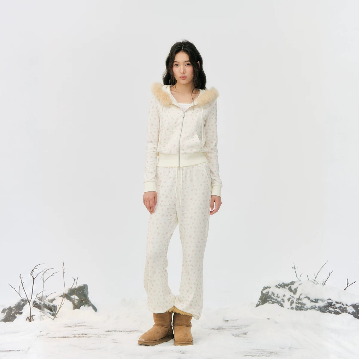 ablueberry 小花柄スウェット・パンツ（単品）
