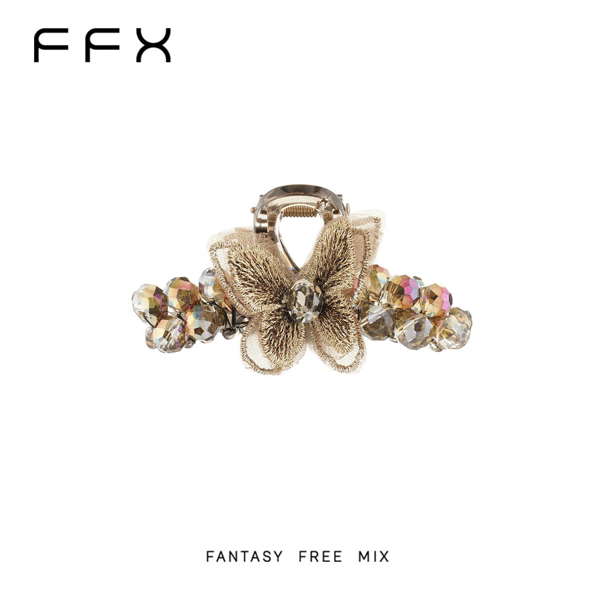 FFX 蝶モチーフバンスクリップ