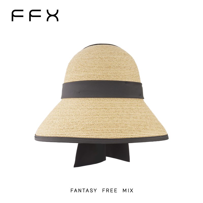 FFX リボンワイドブリムサンバイザー