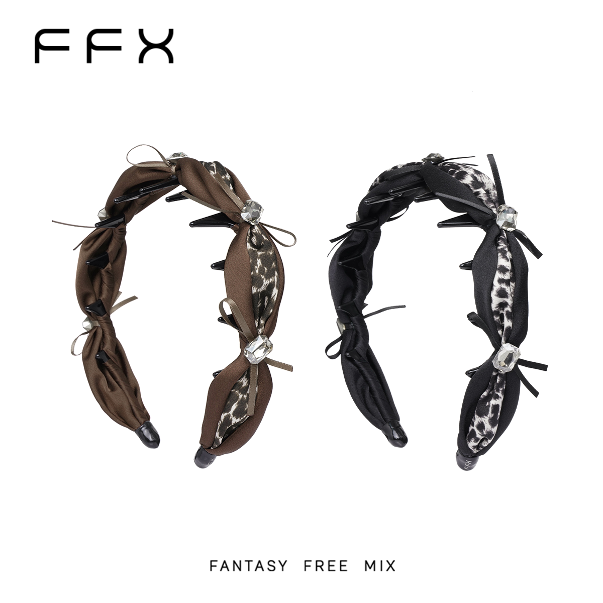 FFX レオパード柄ボリュームカチューシャ