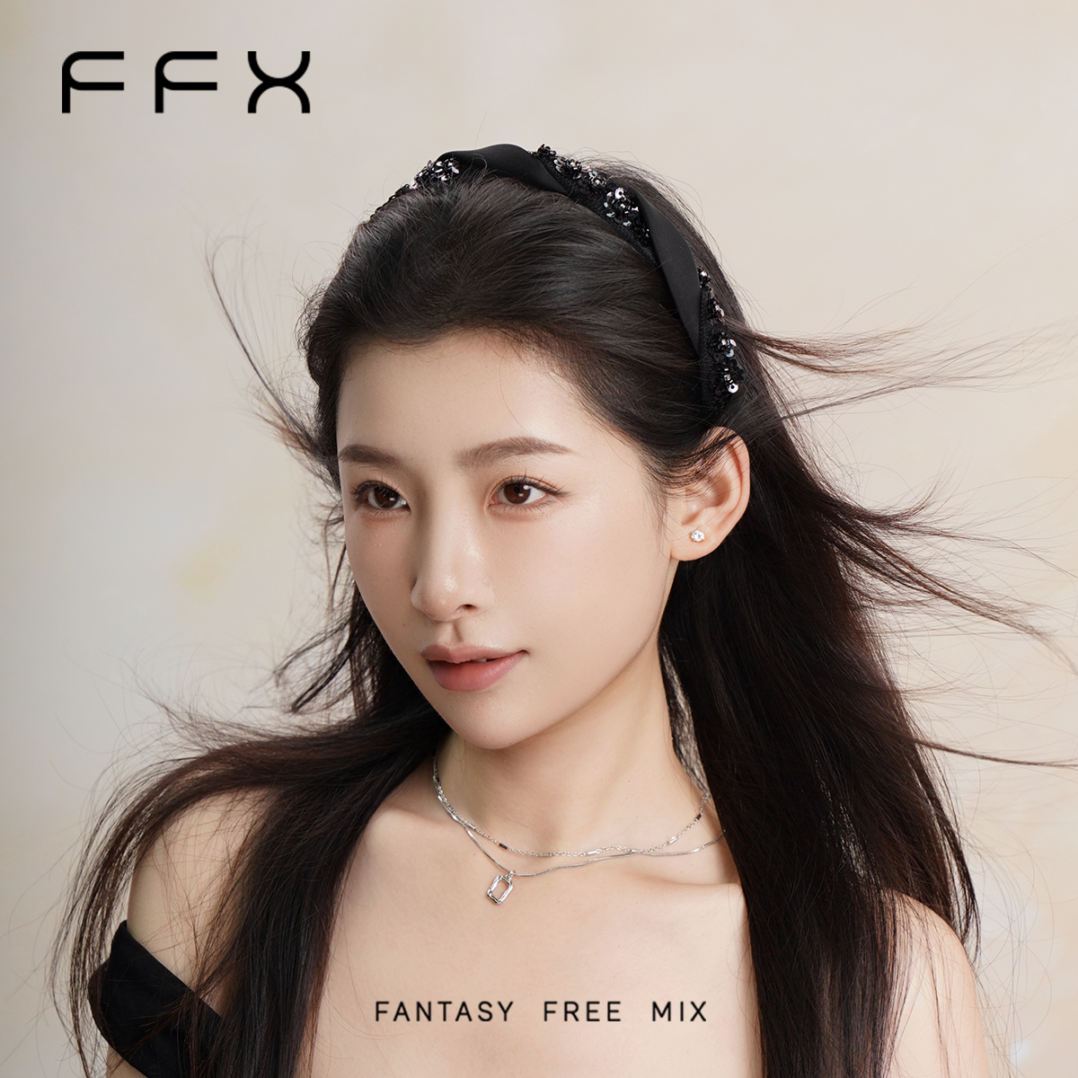 FFX フラワーモチーフボリュームカチューシャ