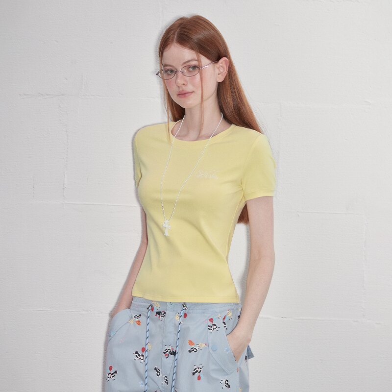 wooha ビジューTシャツ