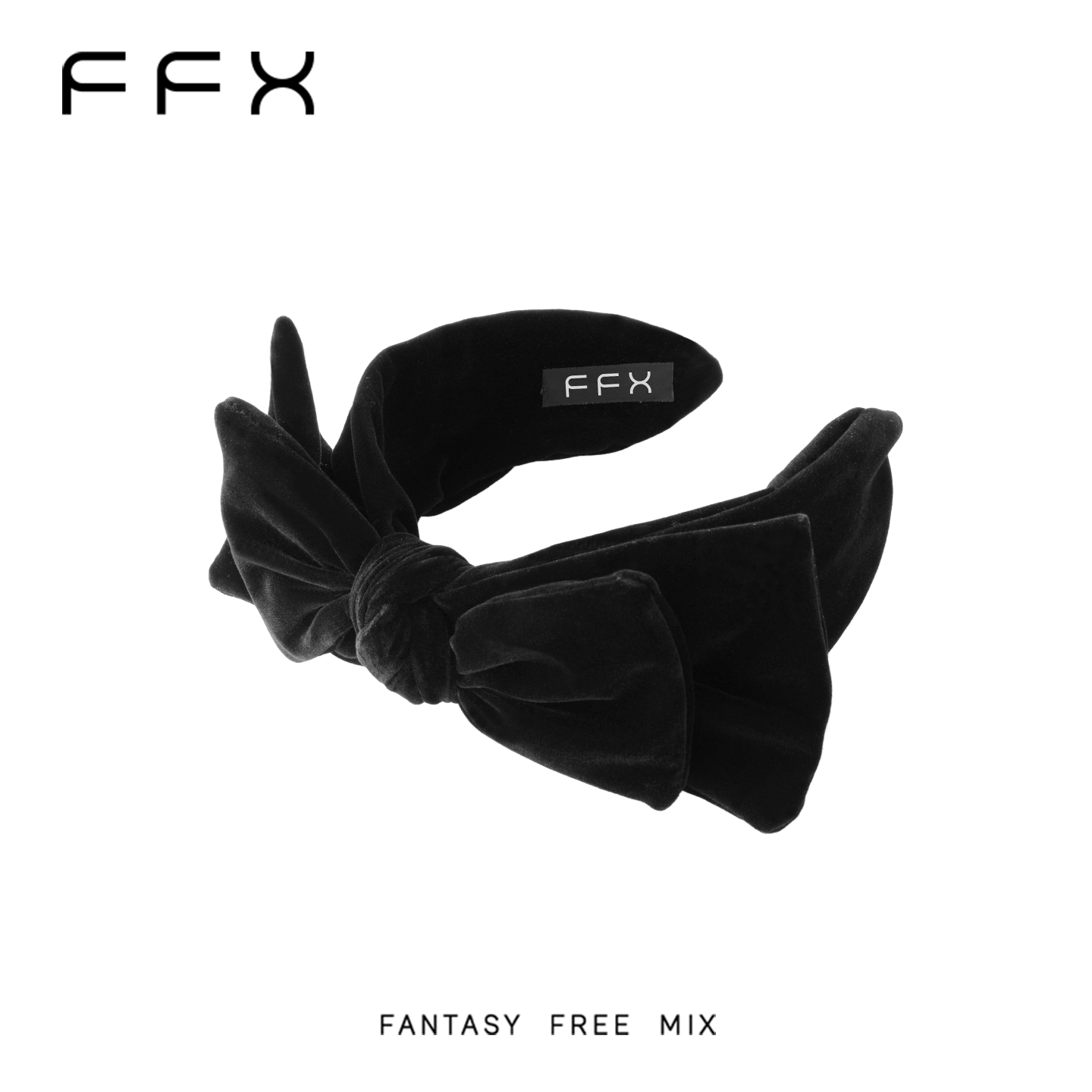 FFX ベルベット調リボンカチューシャ