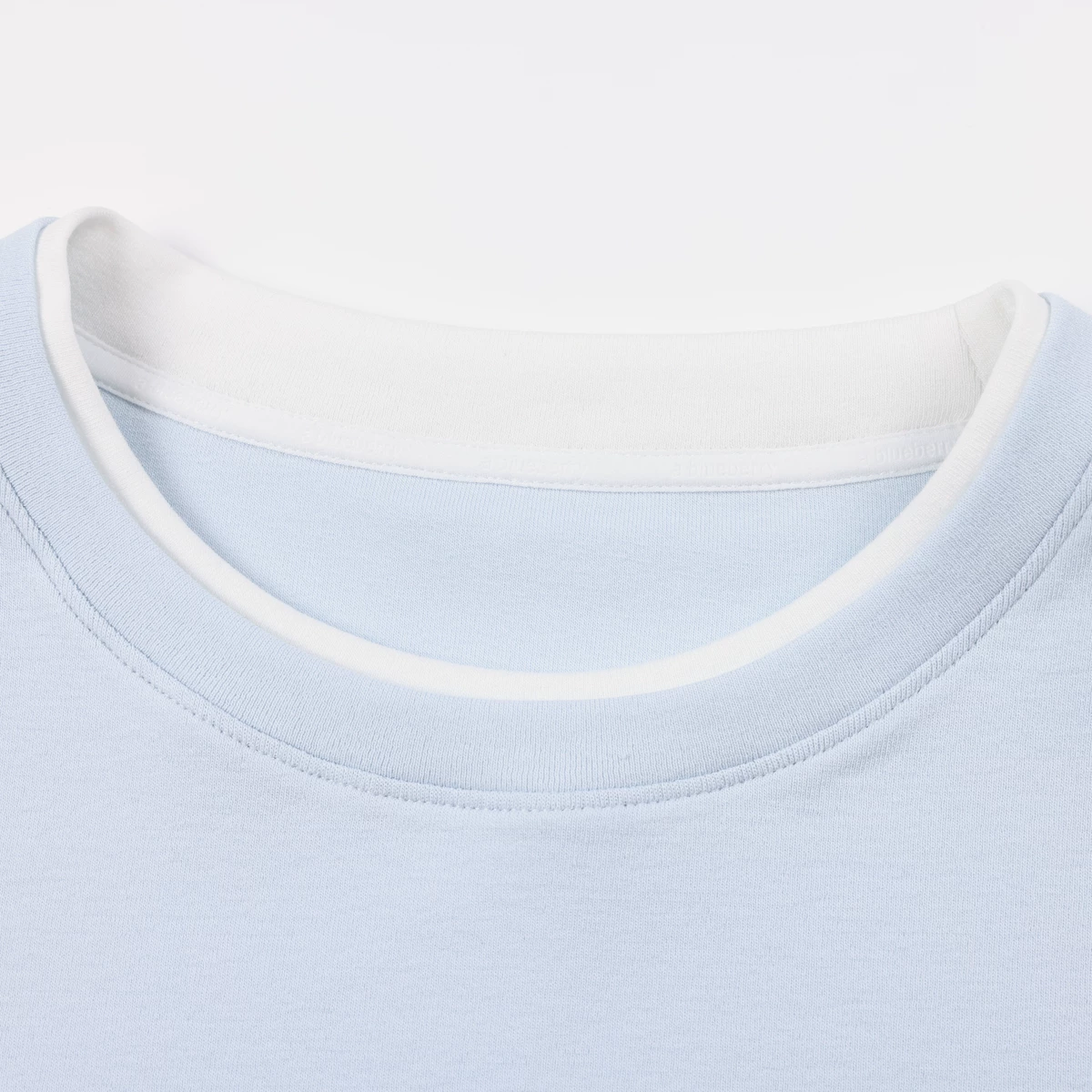 ablueberry レイヤードバイカラー襟Tシャツ