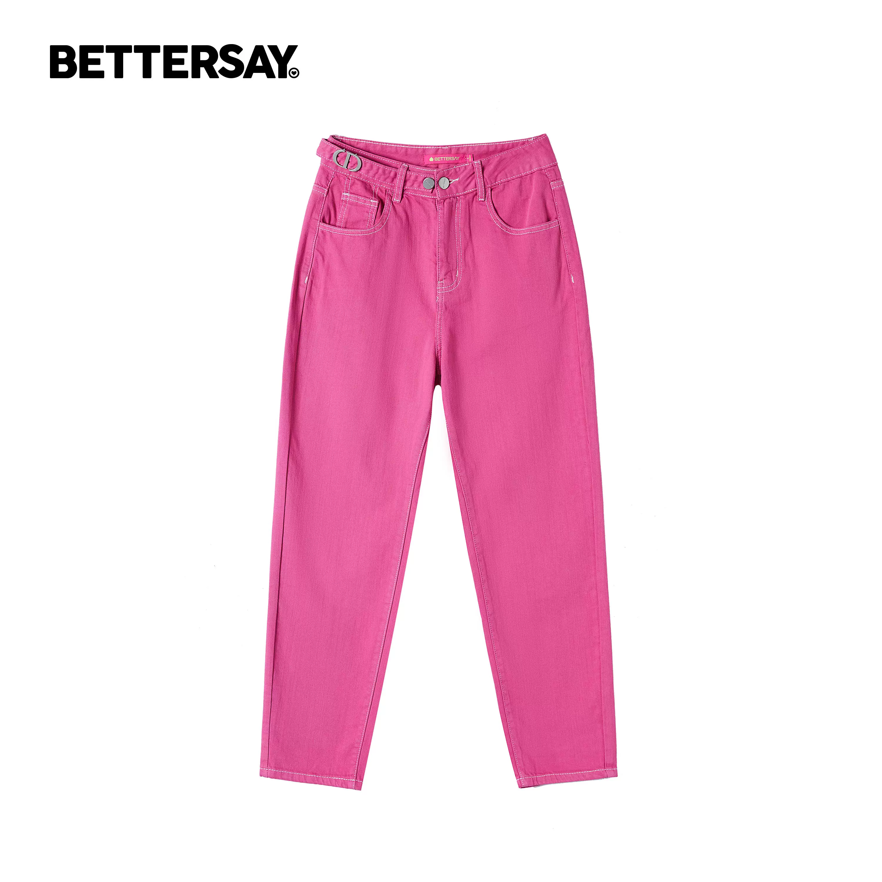 BETTERSAY デニムハイウエストワイドパンツ