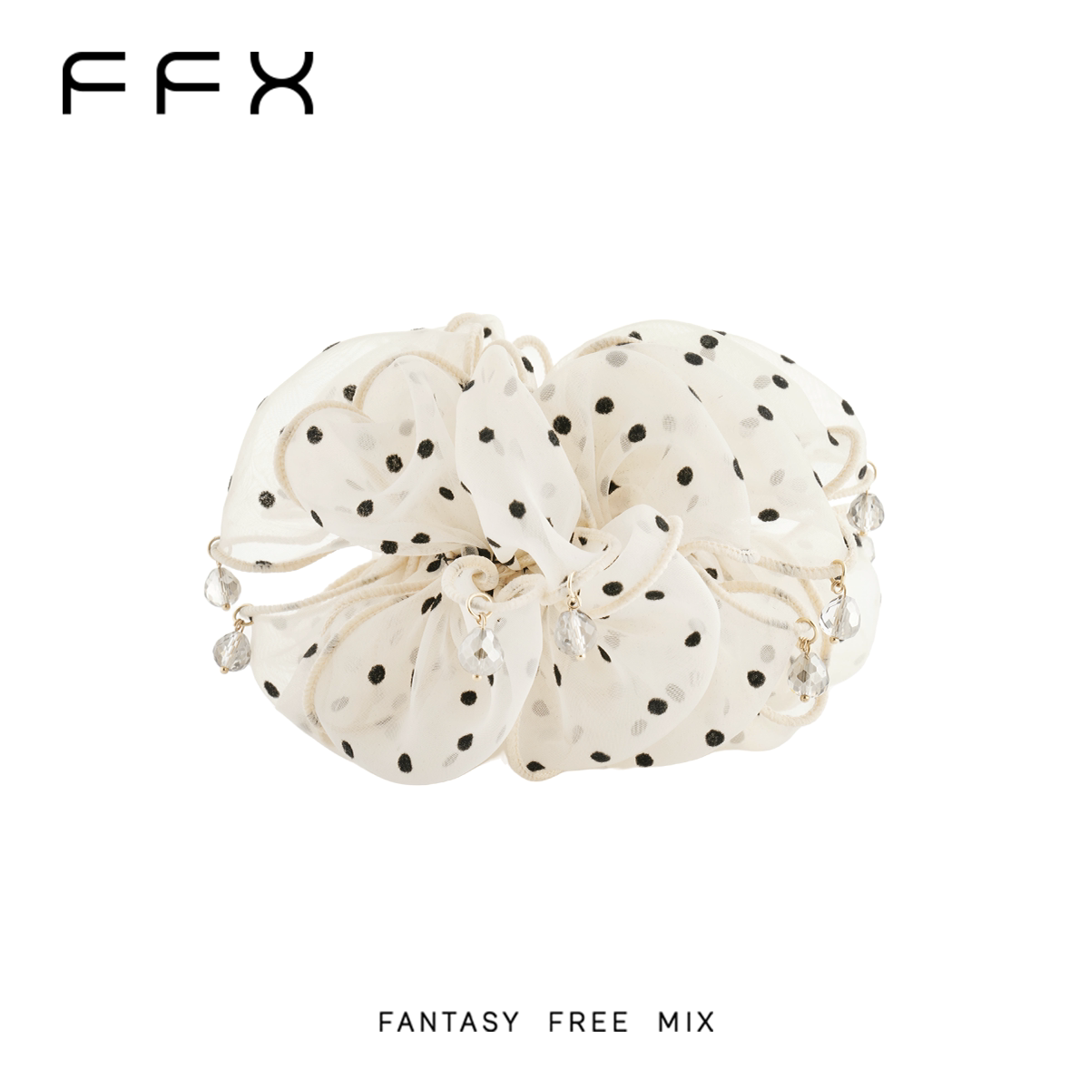 FFX ギャザービジューヘアゴム