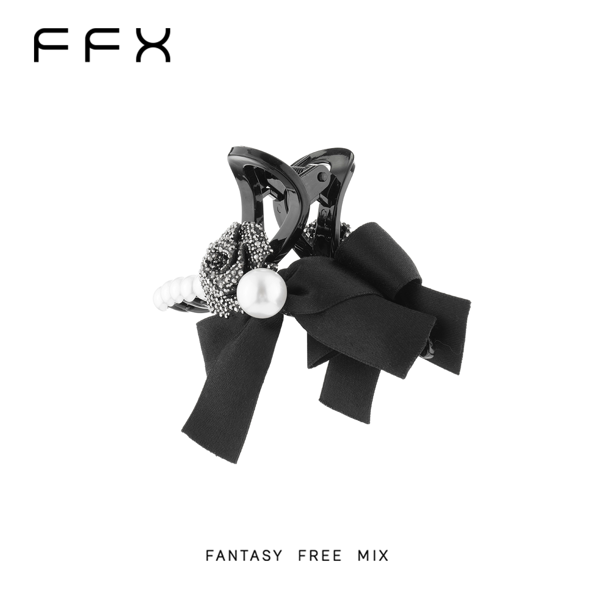 FFX フラワーモチーフバンスクリップ
