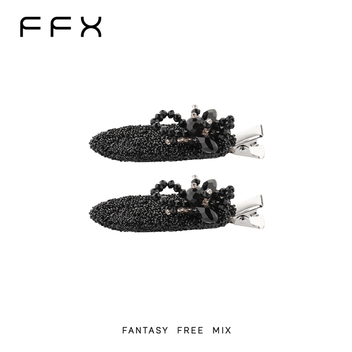 FFX 花火モチーフビジューヘアクリップ