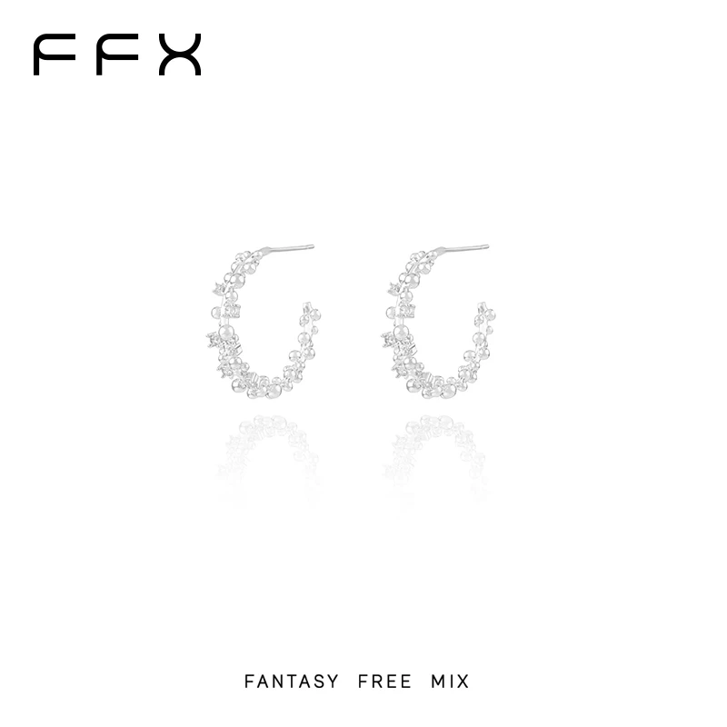 FFX ビジューフープピアス